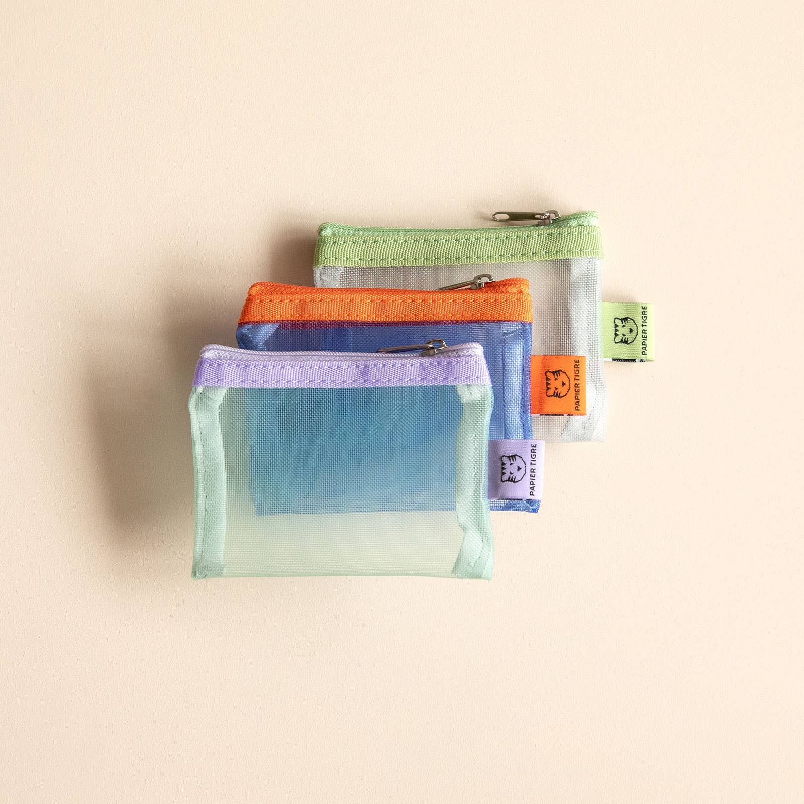 MESH POCKET XS // GREEN & GREY