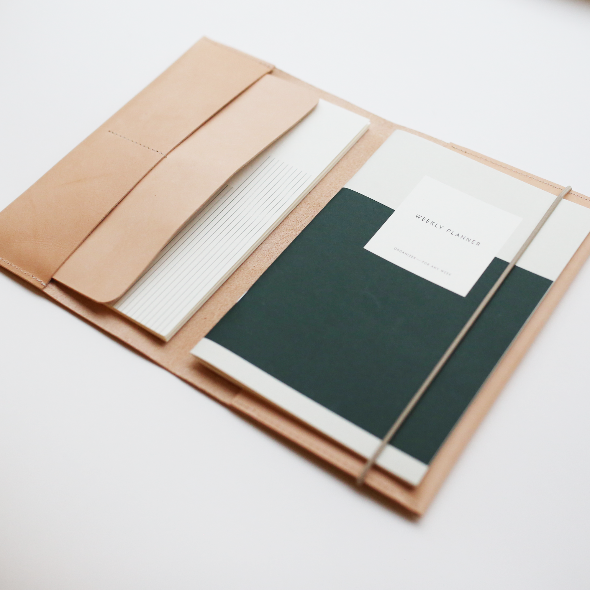 LEATHER CASE, A5 // NATURAL