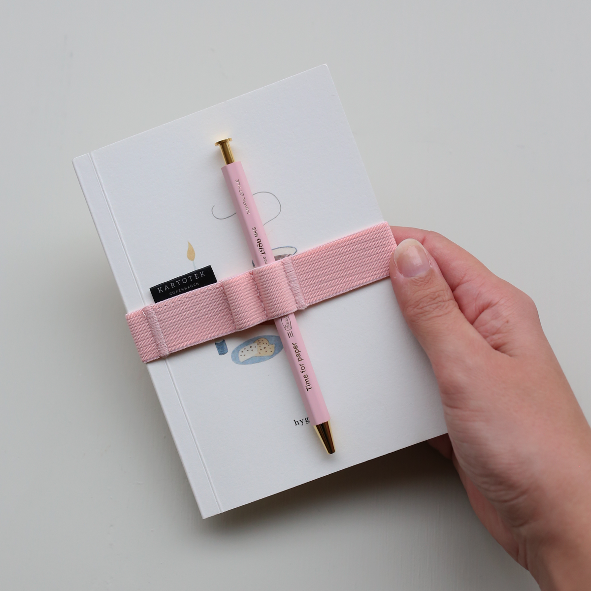 NOTEBOOK PEN STRAP A6 // PINK