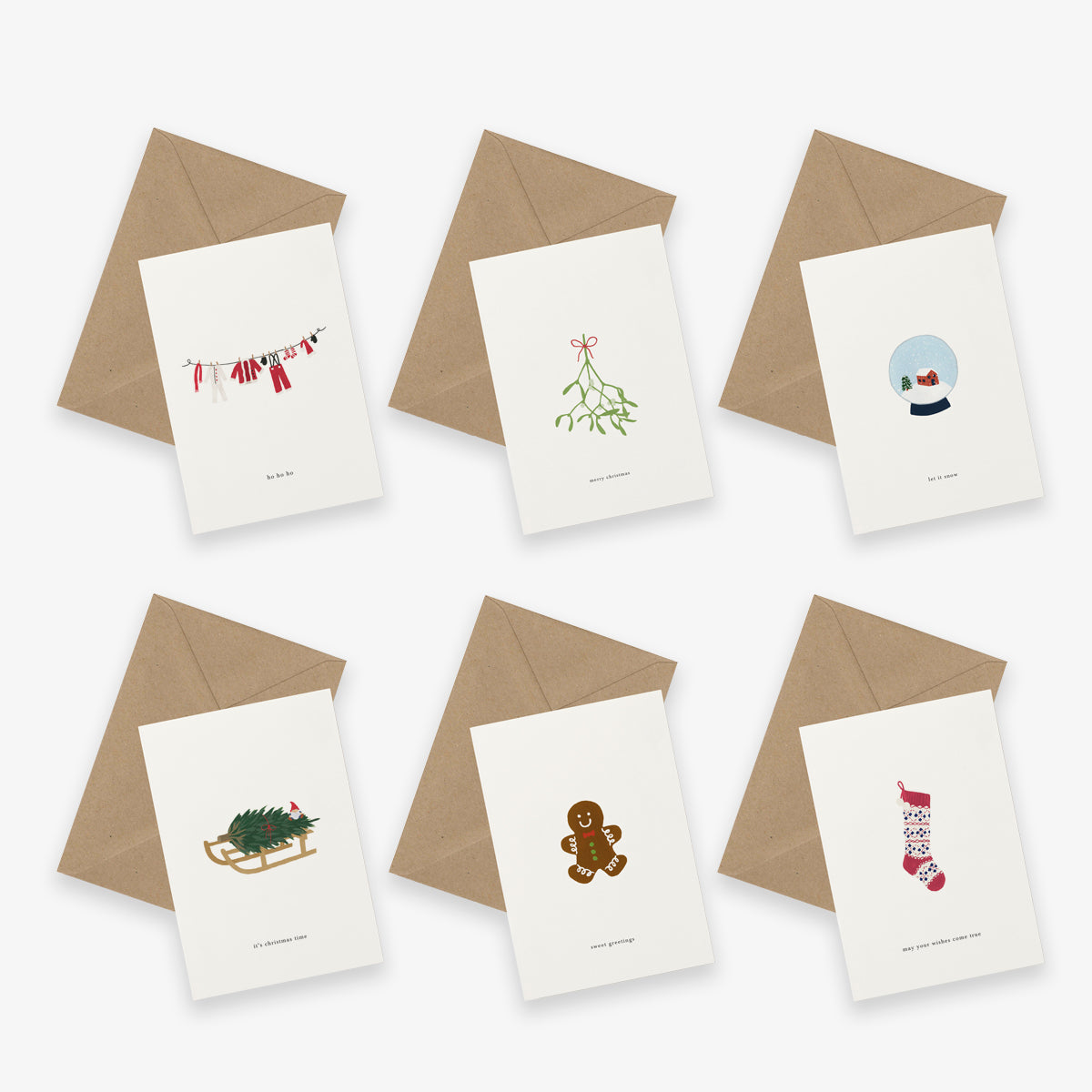 GREETING CARD BUNDLE OF 6 // CHRISTMAS Ill