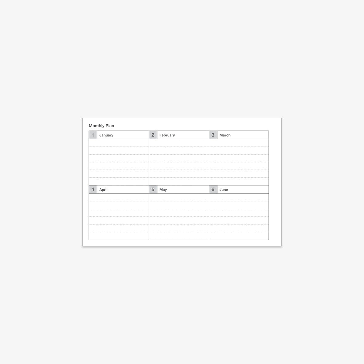WEEKLY SCHEDULE // DARK GREEN