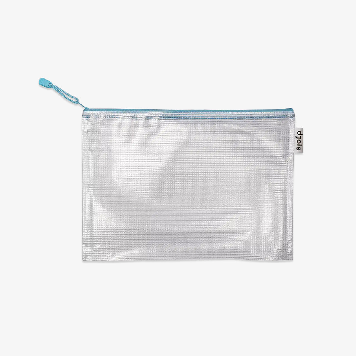 MESH ZIPPER BAG A4 // PASTEL BLUE