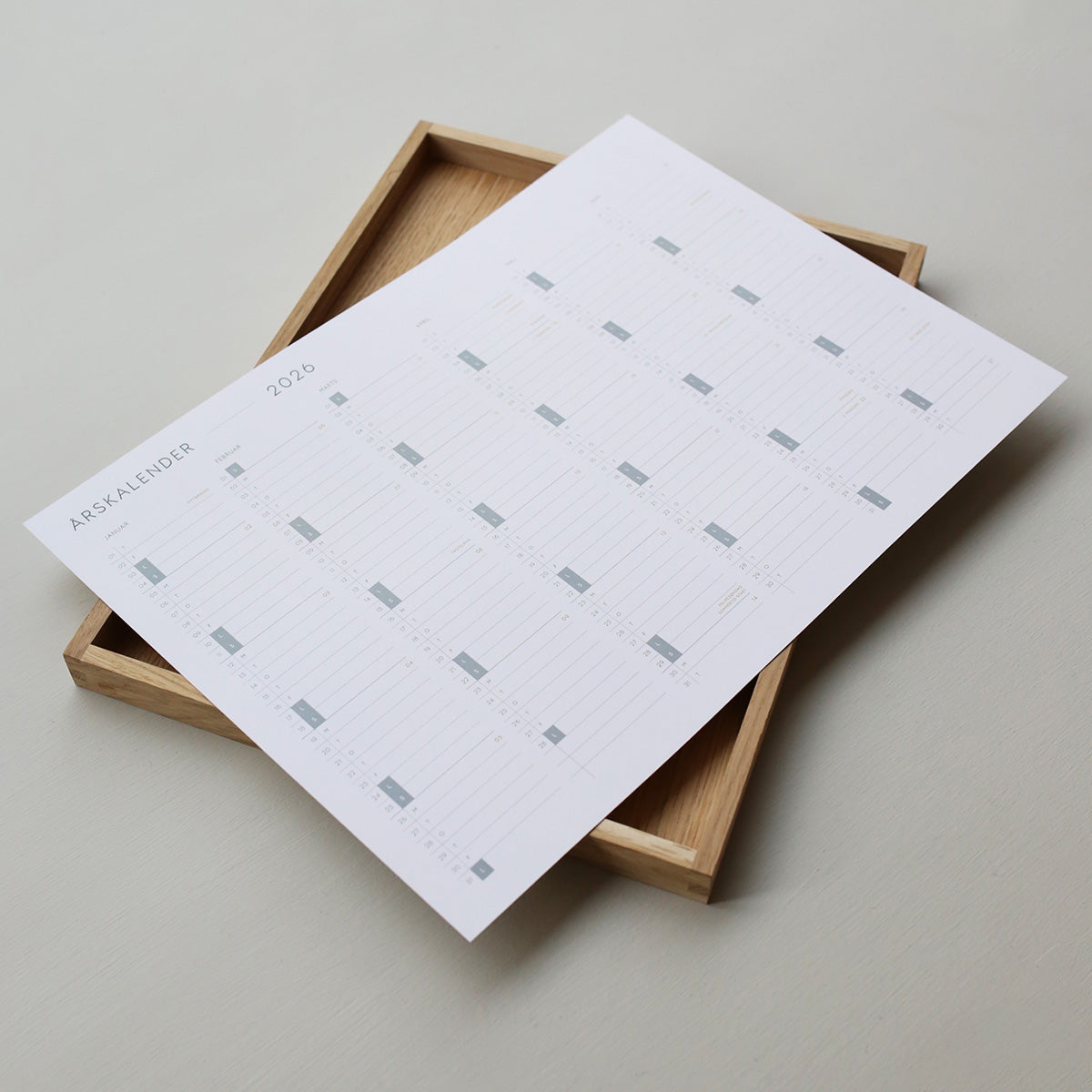 A3 KALENDER 2026 (DANISH)