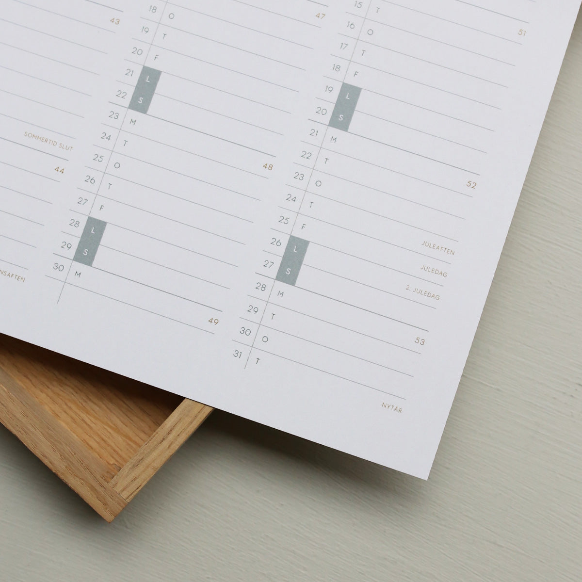 A3 KALENDER 2026 (DANISH)