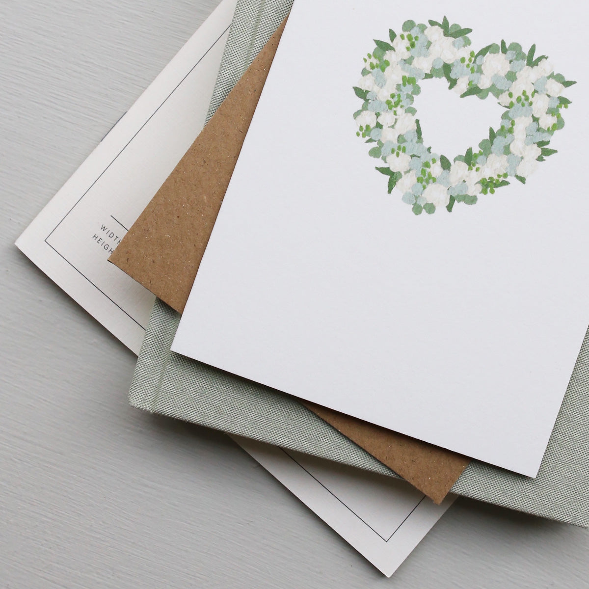 GREETING CARD // HEART WREATH