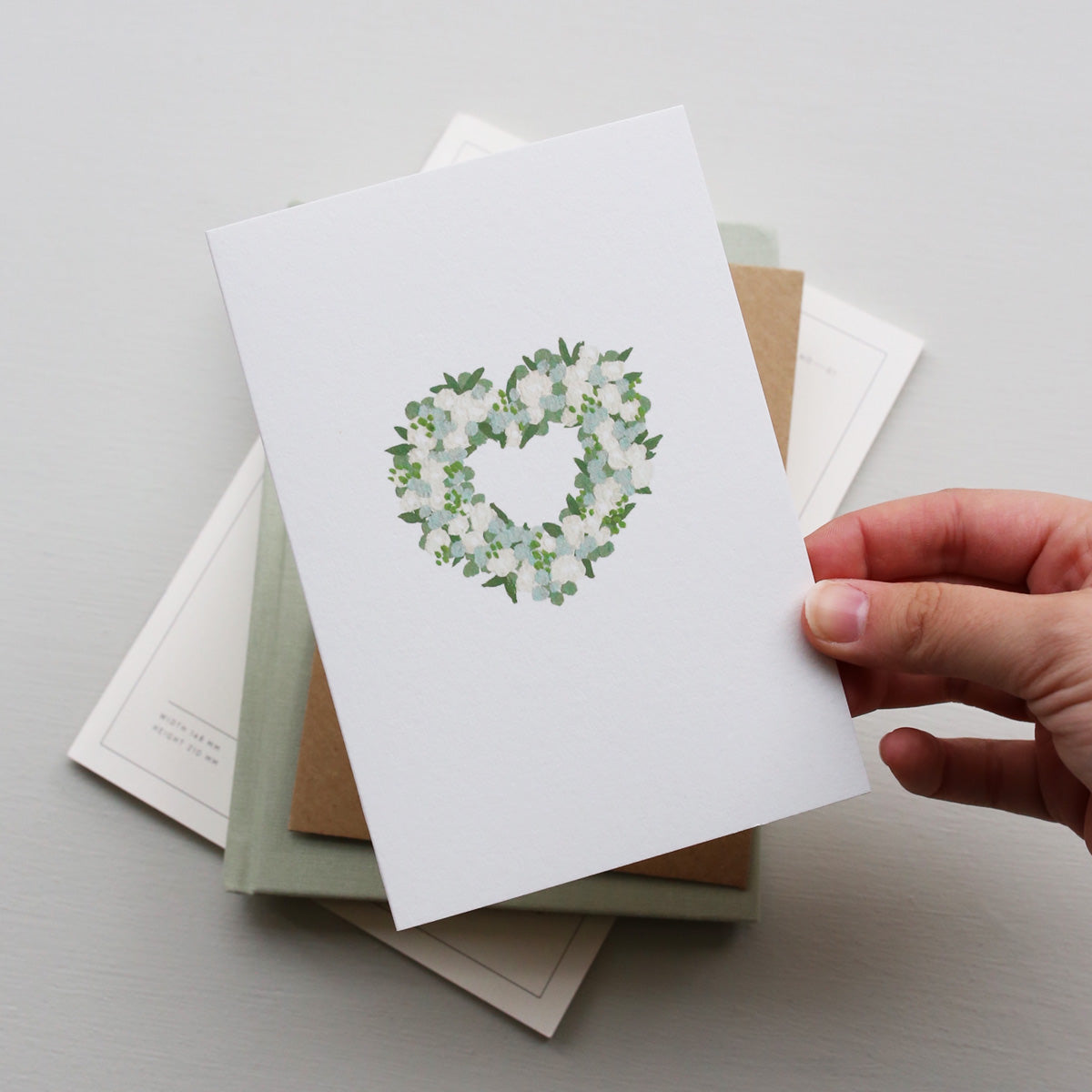 GREETING CARD // HEART WREATH