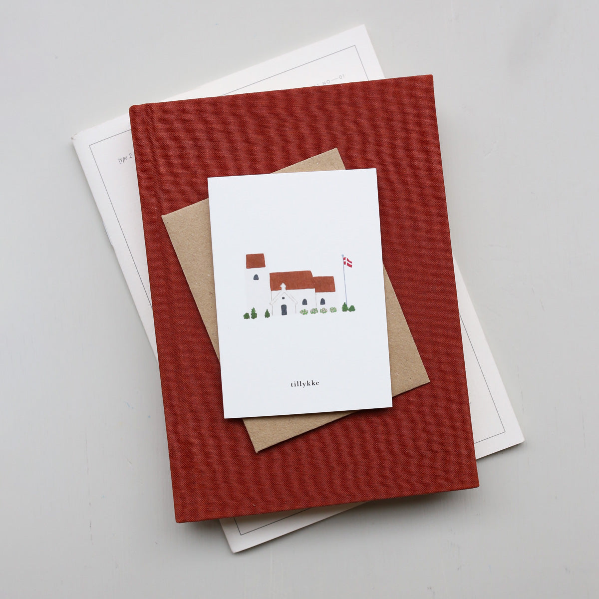 SMALL GREETING CARD // KIRKE (DANISH)