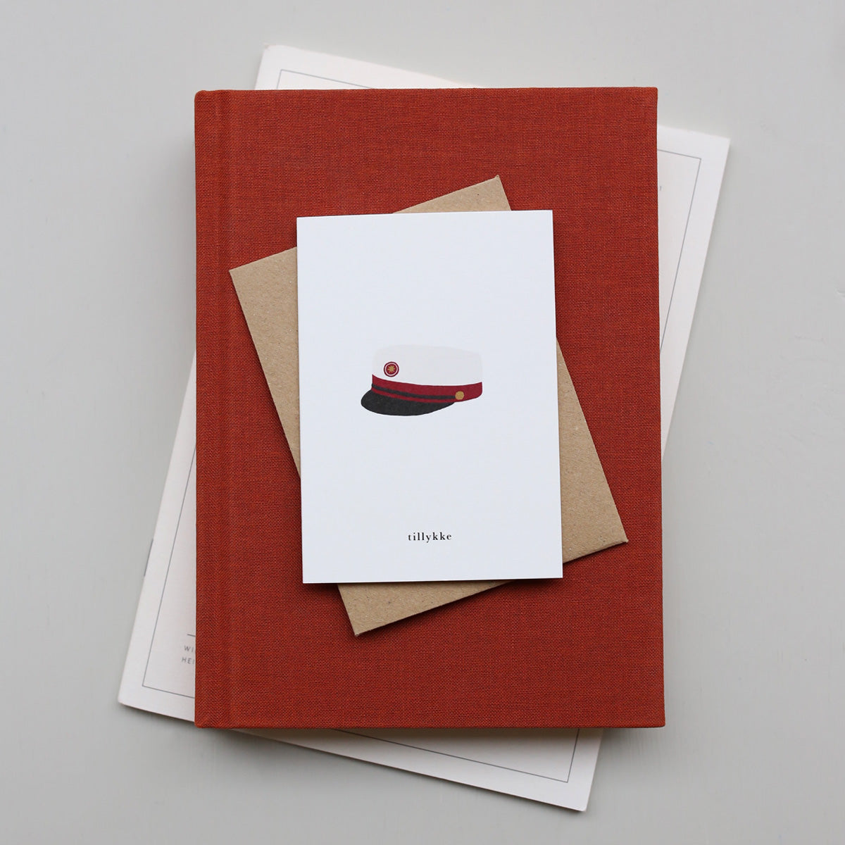 SMALL GREETING CARD // STUDENT (RØD) (DANISH)