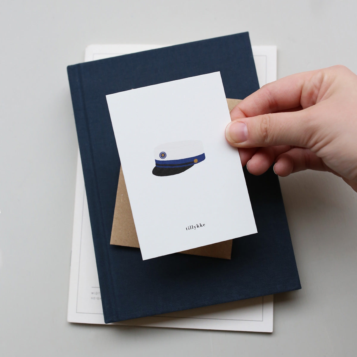 SMALL GREETING CARD // STUDENT (BLÅ) (DANISH)