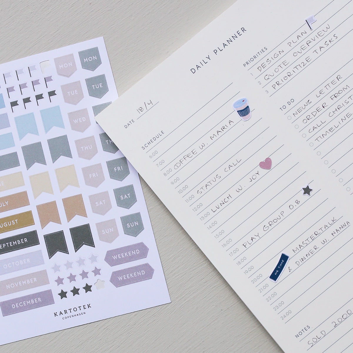 STICKERS // DAYS AND MONTHS