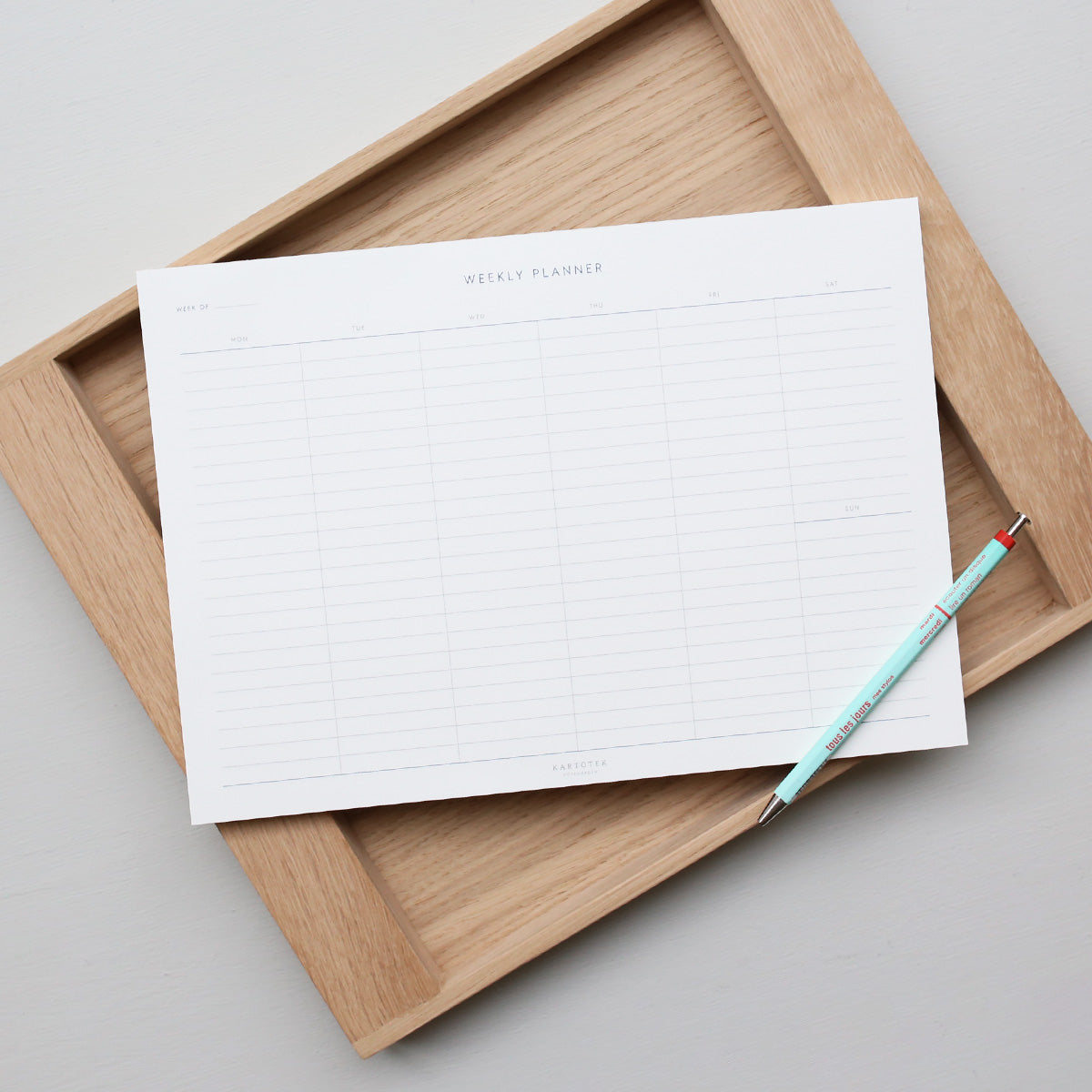 WEEKLY PLANNER NOTEPAD // A4