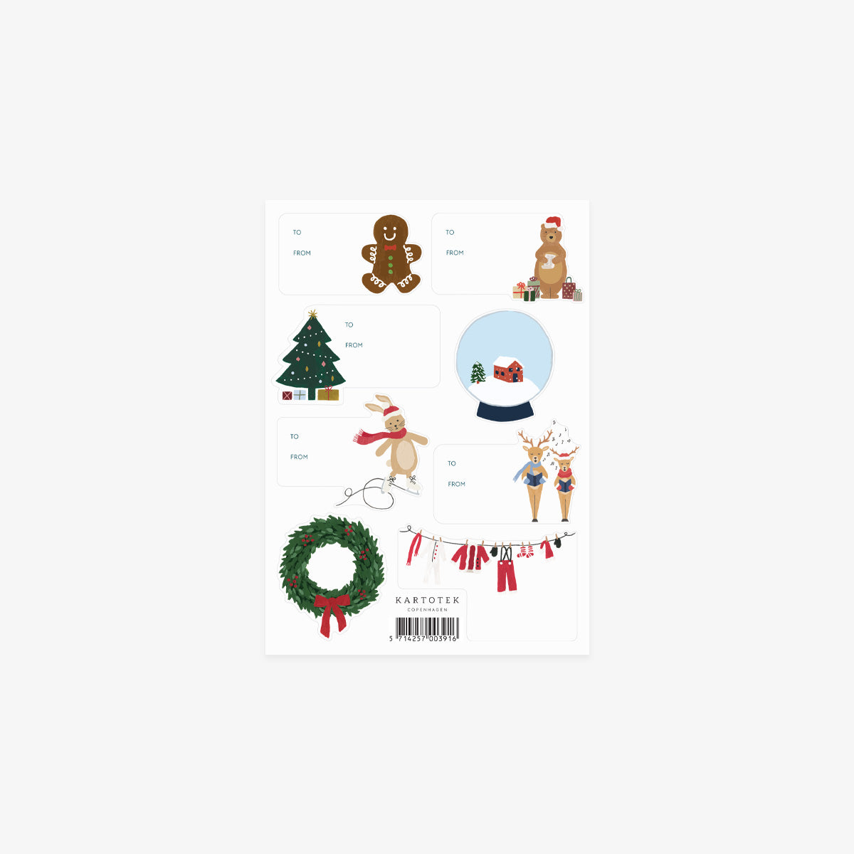 GIFT TAG STICKERS // CHRISTMAS