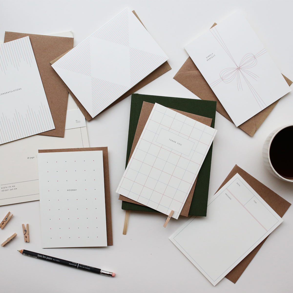 GREETING CARD BUNDLE OF 6 // GRAPHICAL