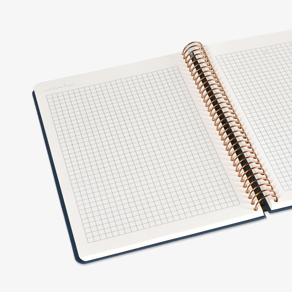 KOZO SPIRAL-BOUND NOTEBOOK A5 GRID // NAVY