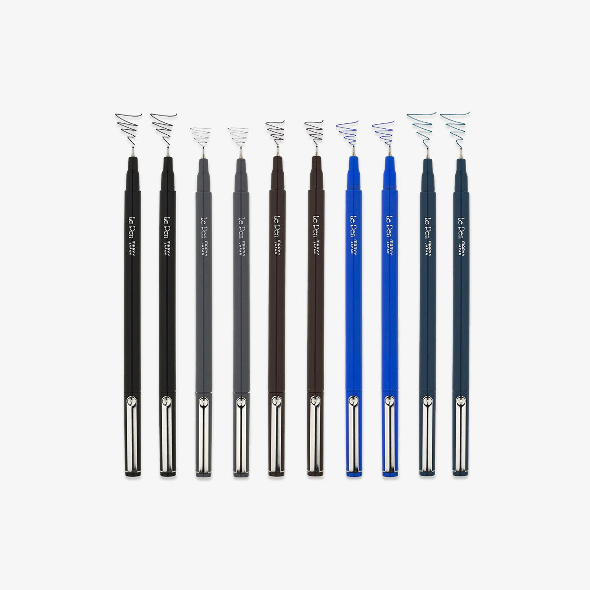 LE PEN SET 10 PCS // EARTH TONE