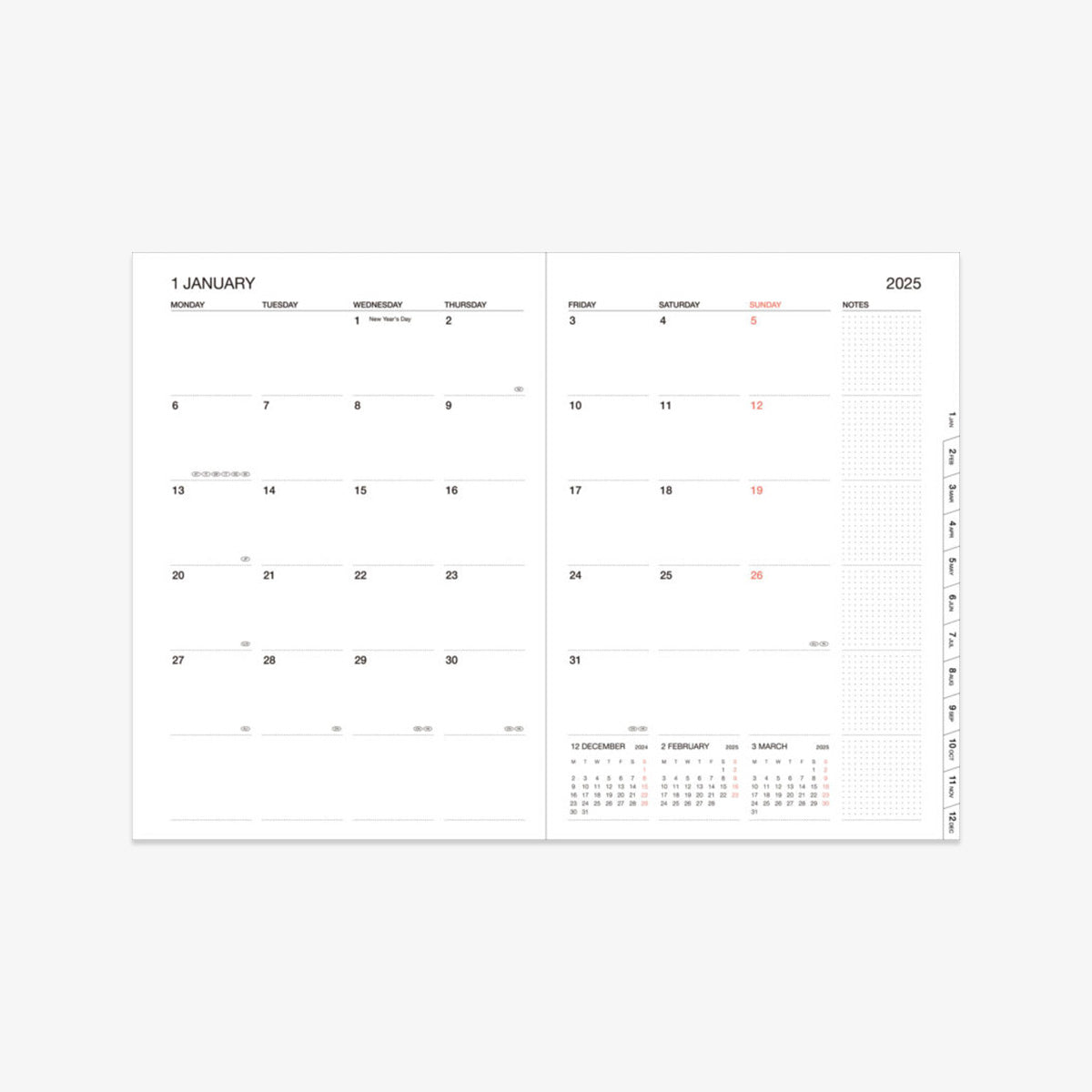 CALENDAR SEP 2025 - DEC 2026 A5 // STORAGE.IT PINK