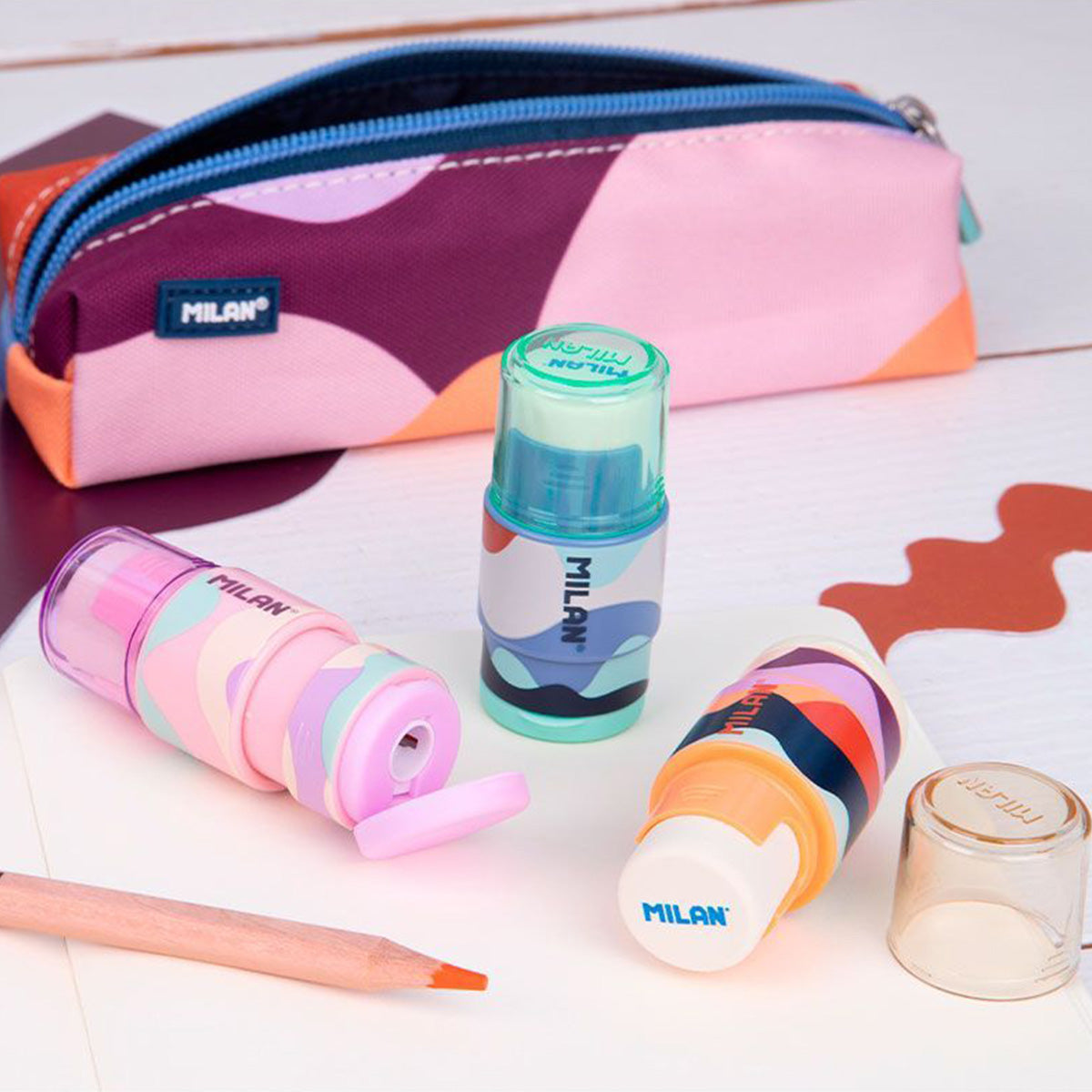 MILAN ERASER & SHARPENER // ORANGE