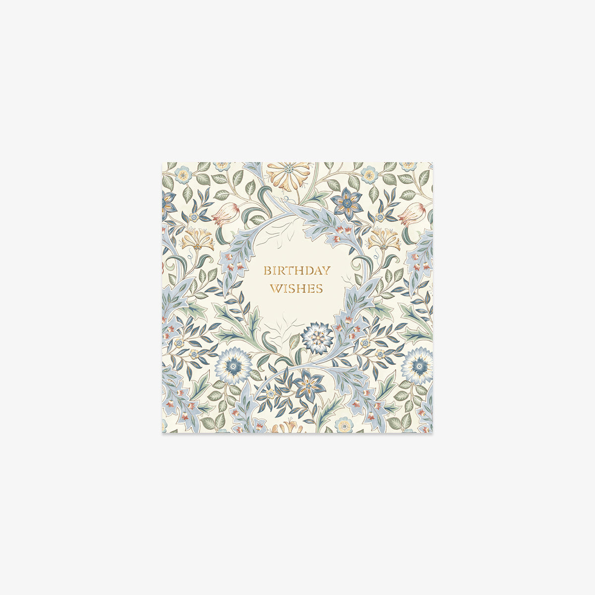 WILLIAM MORRIS GREETING CARD // BLUE BIRTHDAY