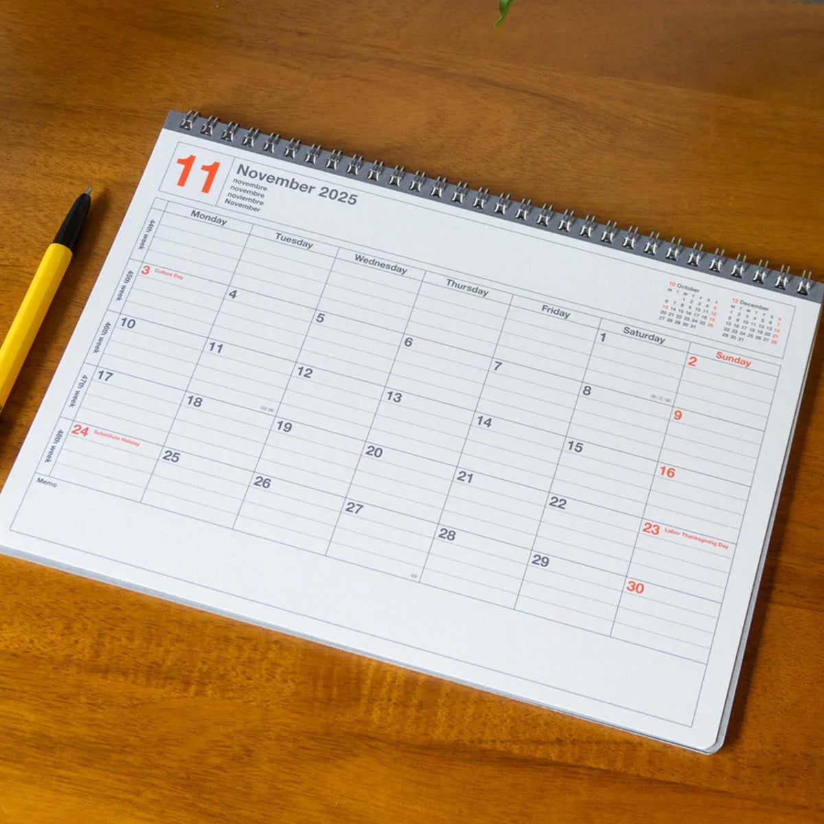 NOTEBOOK CALENDAR 2026 M // KHAKI