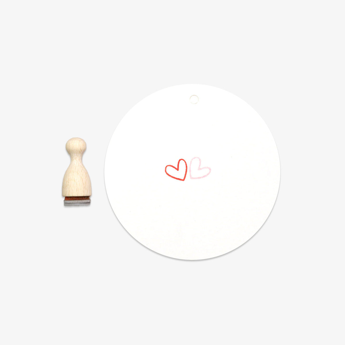 MINI RUBBER STAMP // HEART OUTLINE