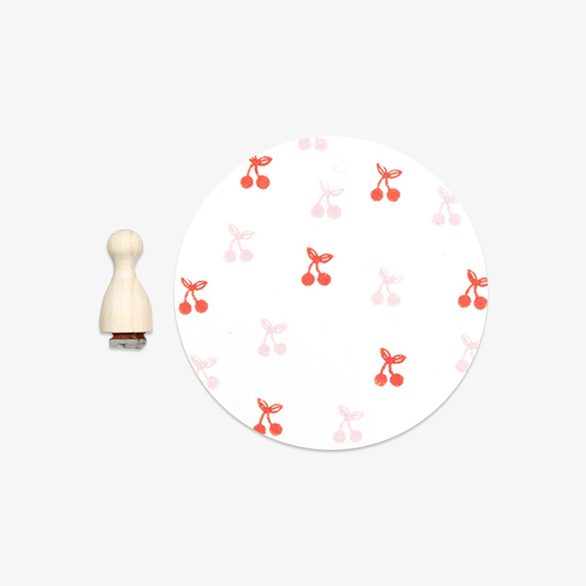 MINI RUBBER STAMP // CHERRY