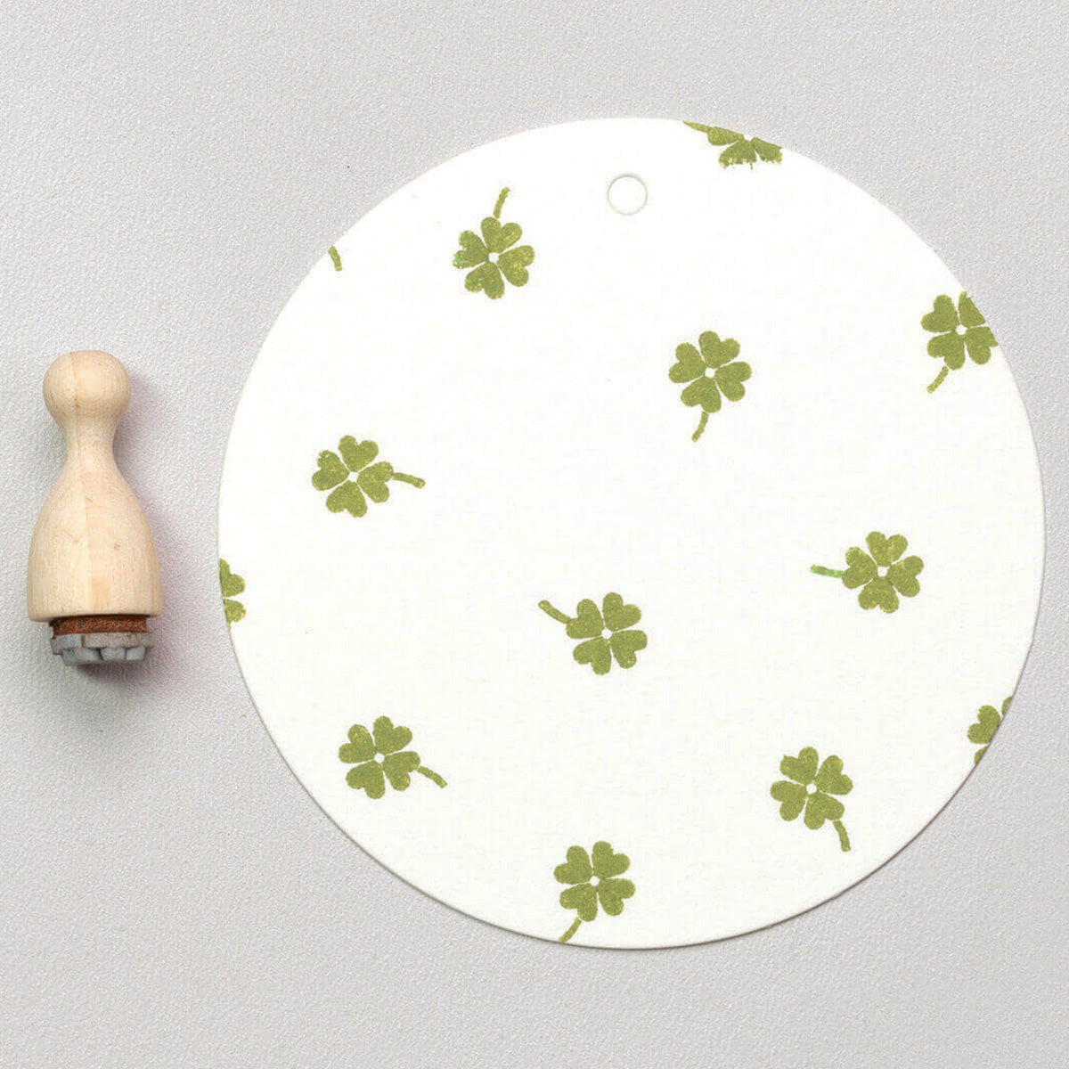 MINI RUBBER STAMP // CLOVERLEAF