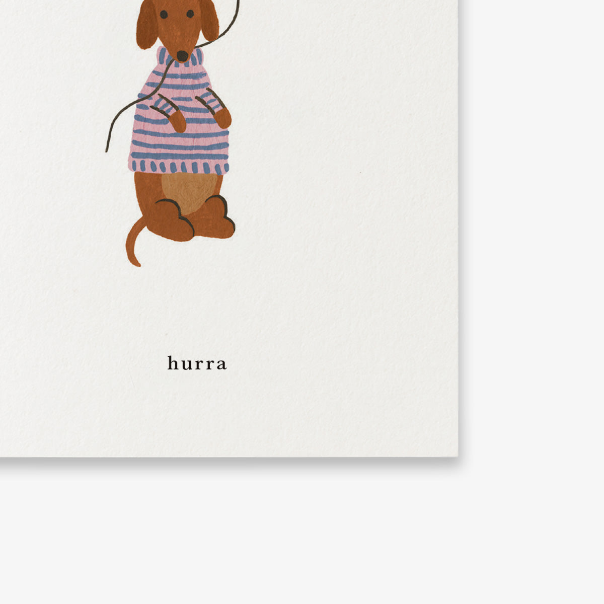 SMALL GREETING CARD // HUND (DANISH)