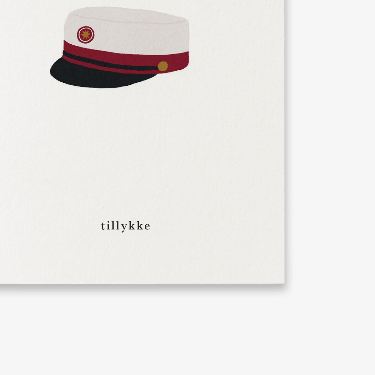 SMALL GREETING CARD // STUDENT (RØD) (DANISH)