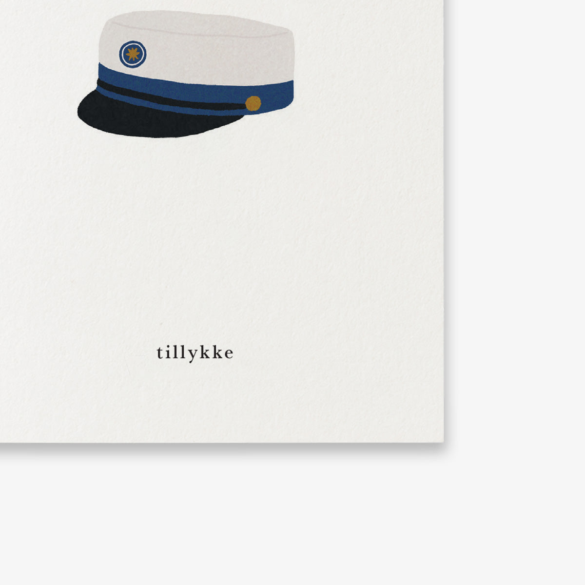 SMALL GREETING CARD // STUDENT (BLÅ) (DANISH)