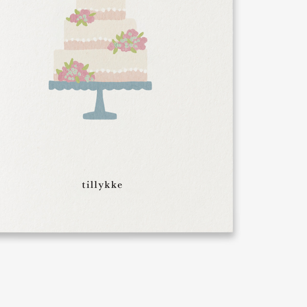 SMALL GREETING CARD // BRYLLUPSKAGE (DANISH)