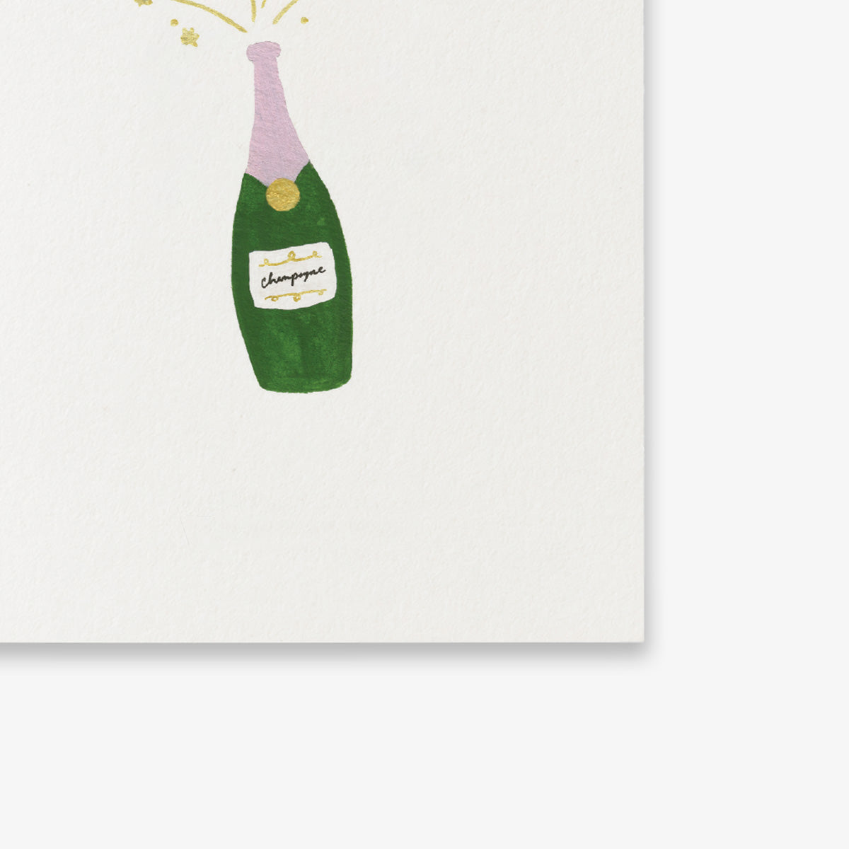 SMALL GREETING CARD // CHAMPAGNE