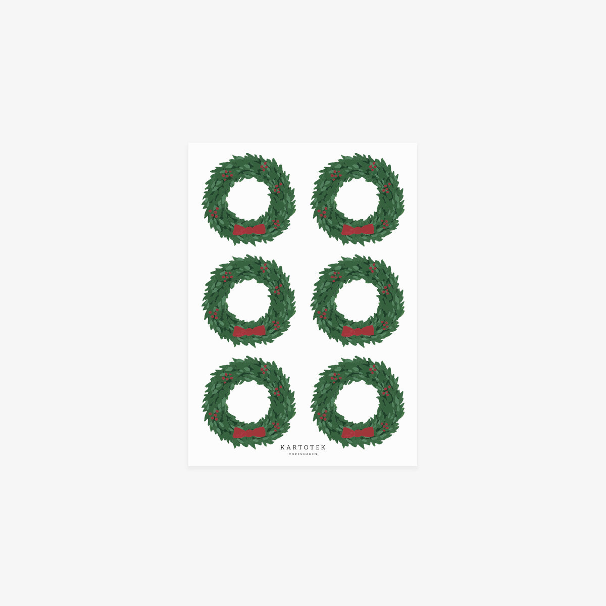 STICKERS // CHRISTMAS WREATHS