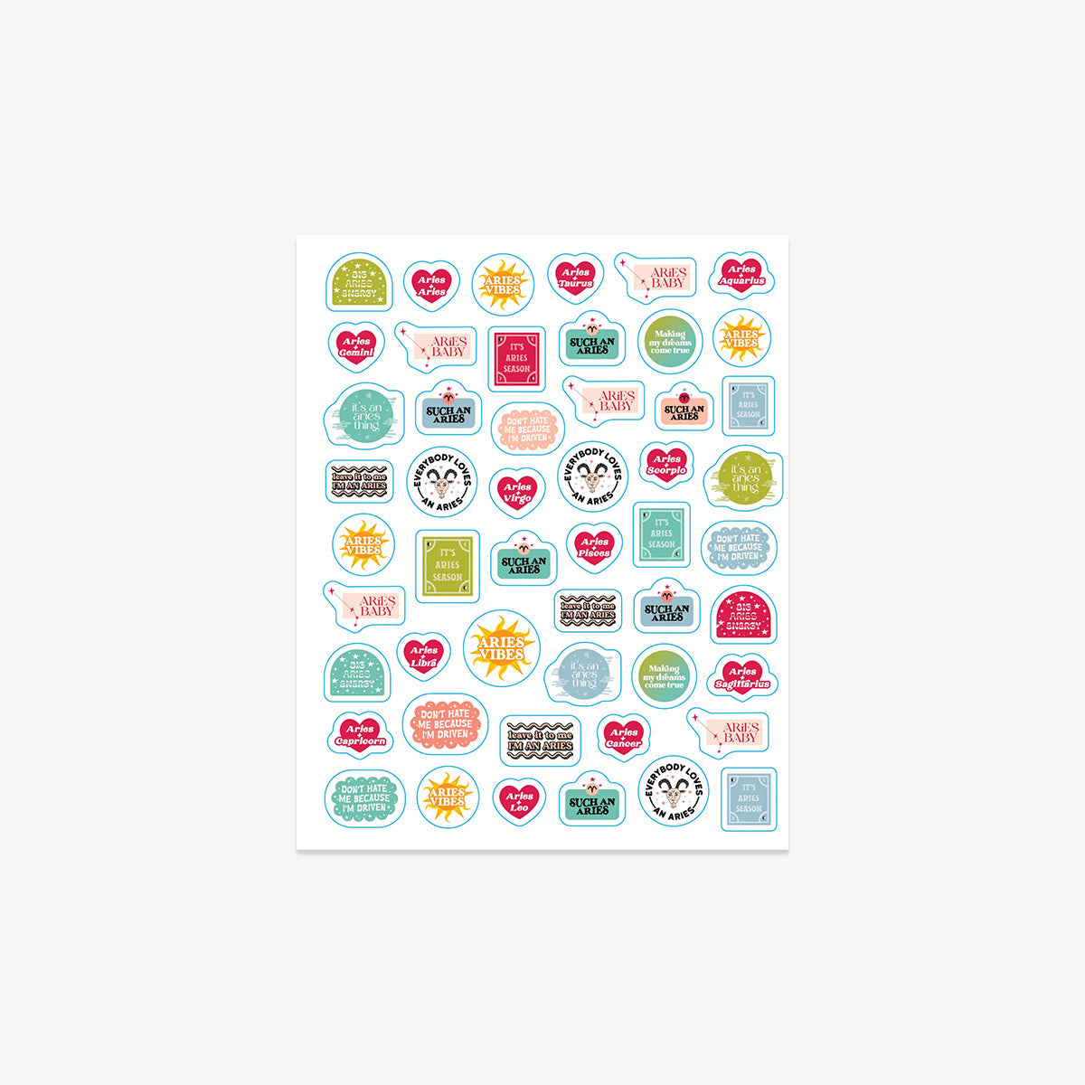 STICKER BOOK // SO. MANY. ASTROLOGY STICKERS.