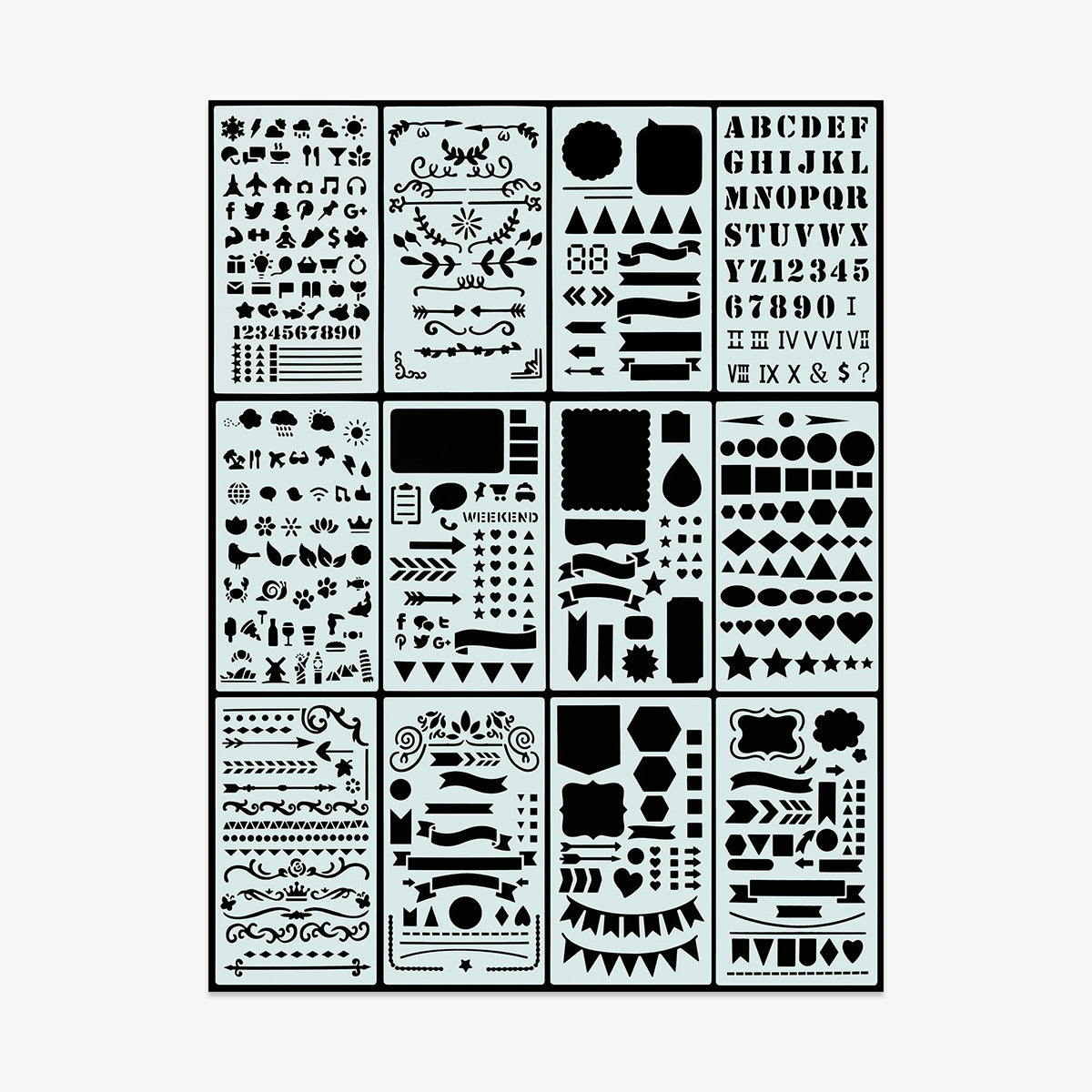STENCIL SET // DOT JOURNALING