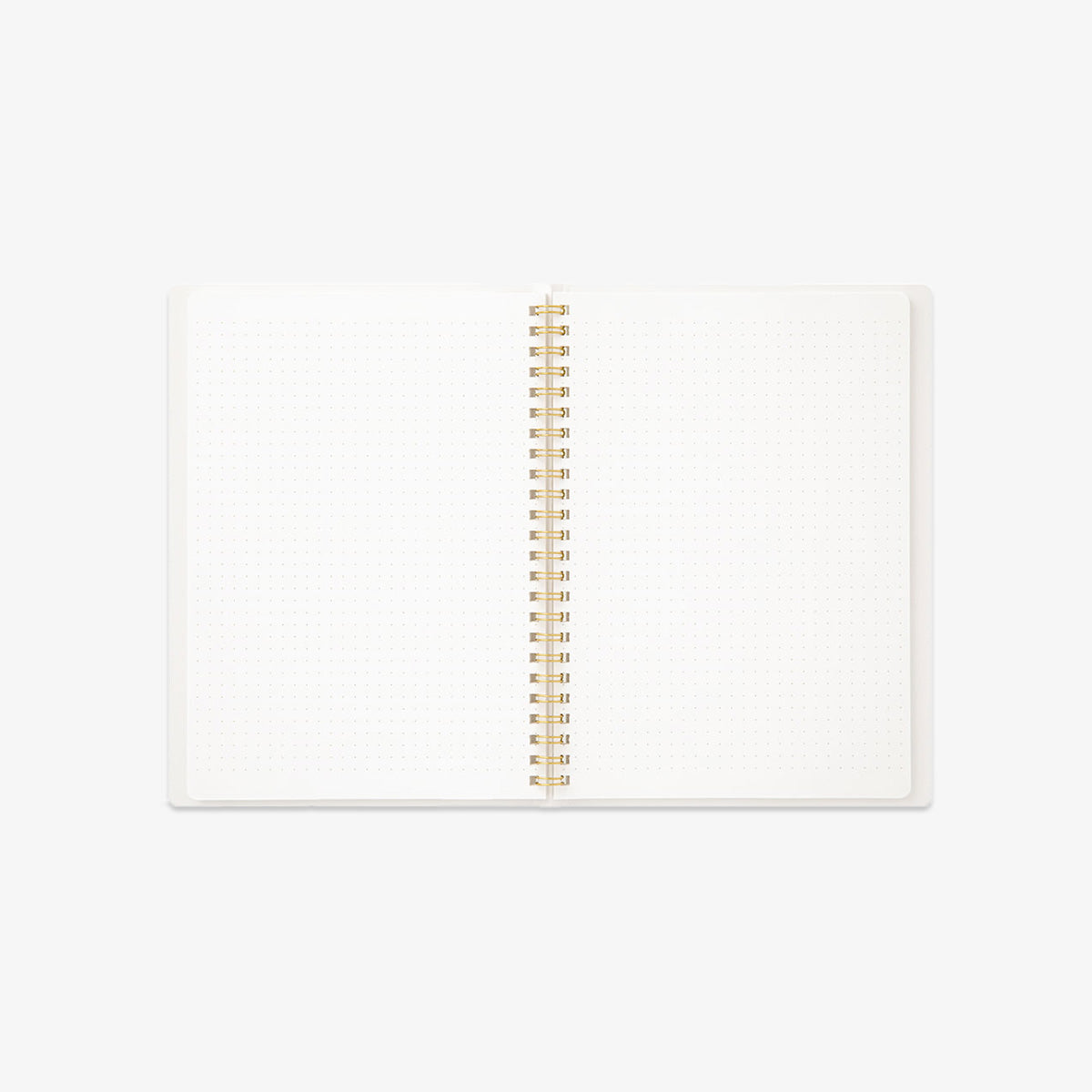A5 RING NOTEBOOK W. DOT GRID // WHITE