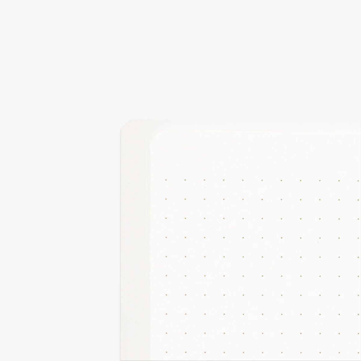 A5 RING NOTEBOOK W. DOT GRID // WHITE