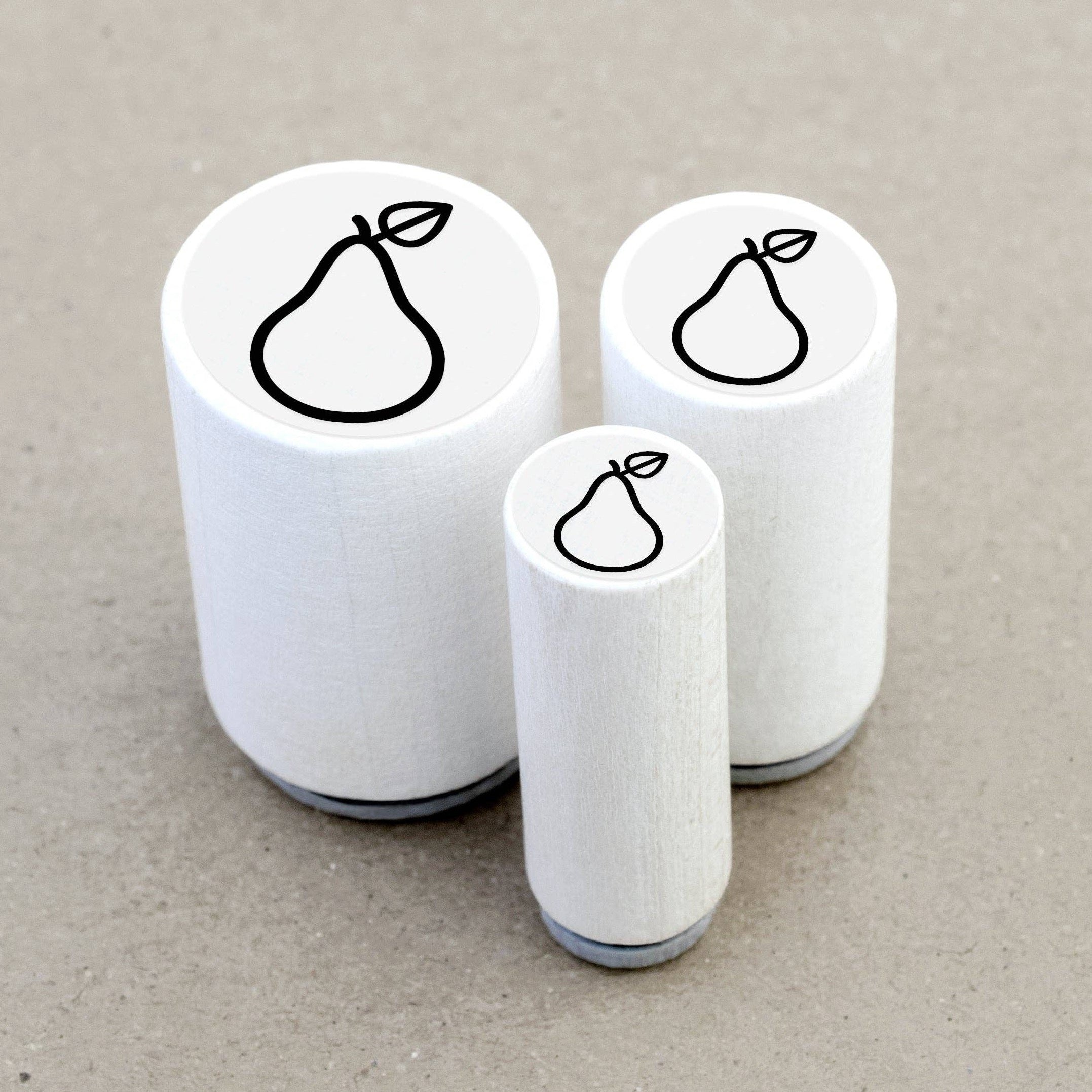 MINI RUBBER STAMP // PEAR