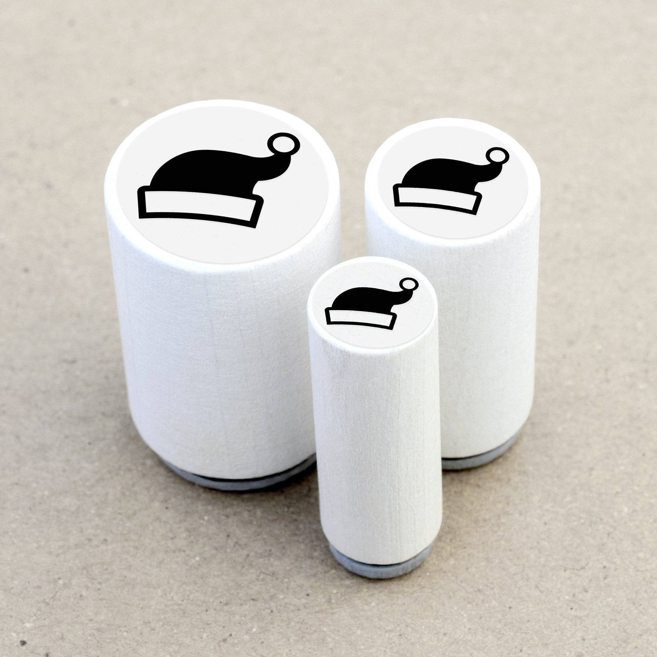 MINI RUBBER STAMP // SANTA CLAUS HAT