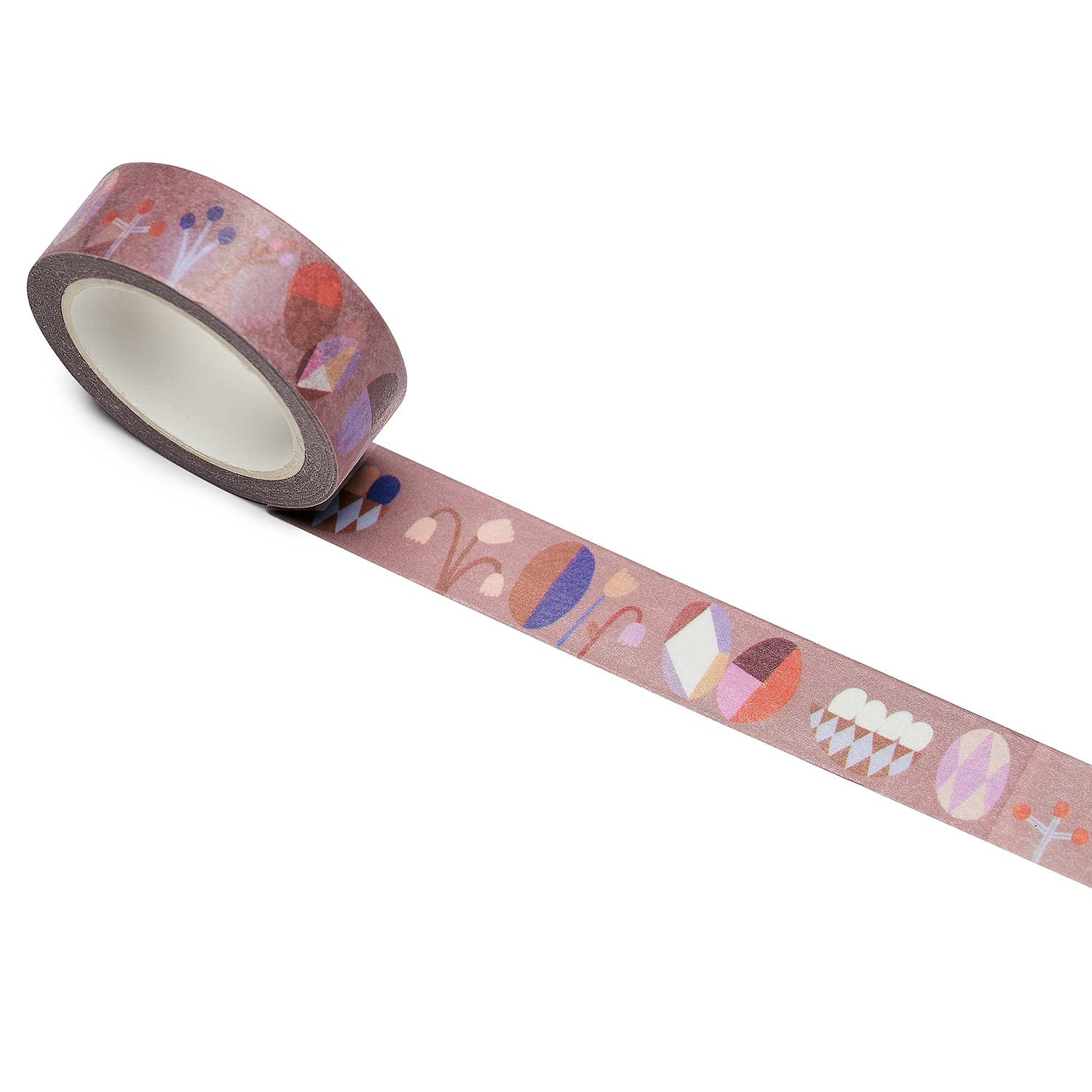 Decorative tape with easter egg designs on a white background