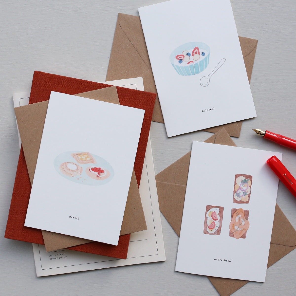 GREETING CARD // WIENERBRØD (DANISH)