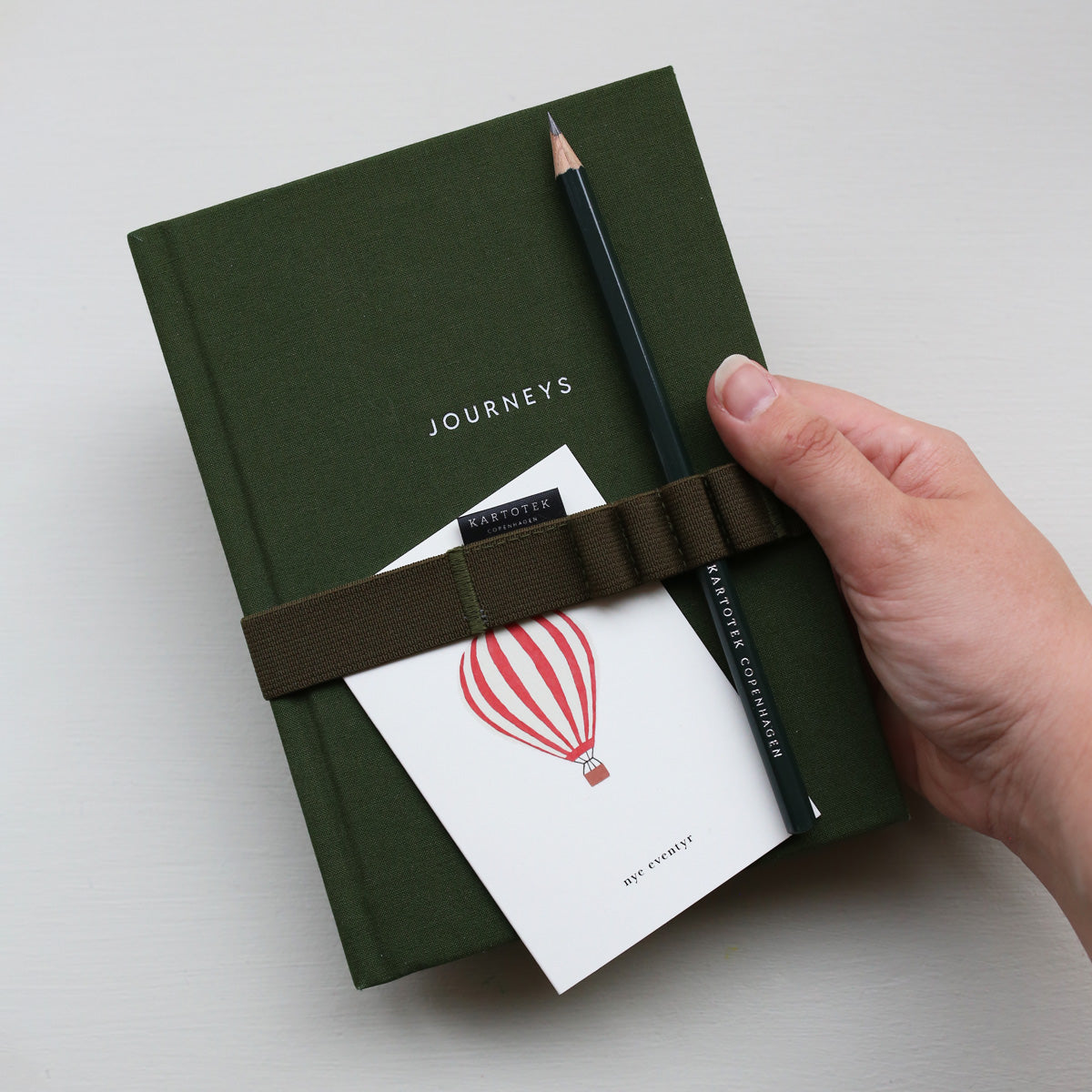 SMALL GREETING CARD // LUFTBALLON (DANISH)