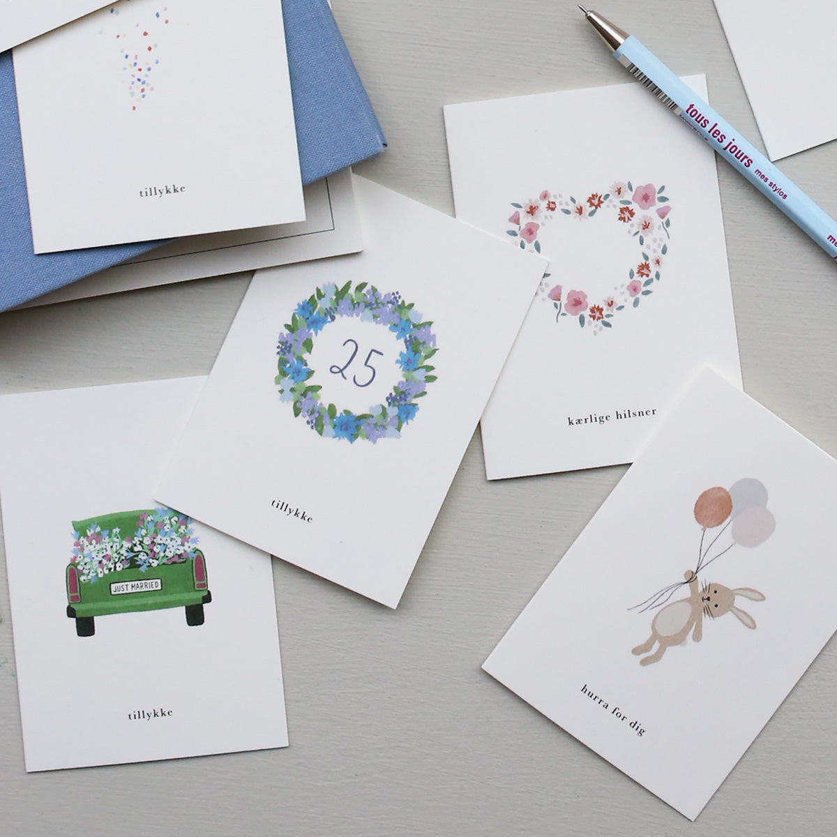 SMALL GREETING CARD // KANIN (DANISH)