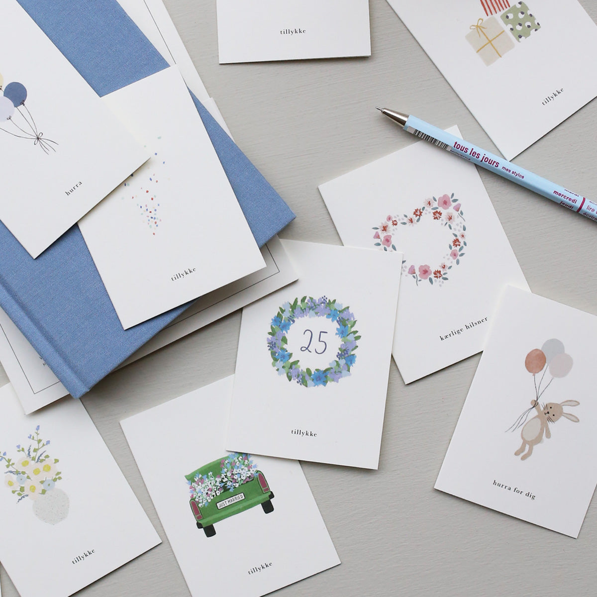 SMALL GREETING CARD // JUBILÆUMSKRANS (DANISH)