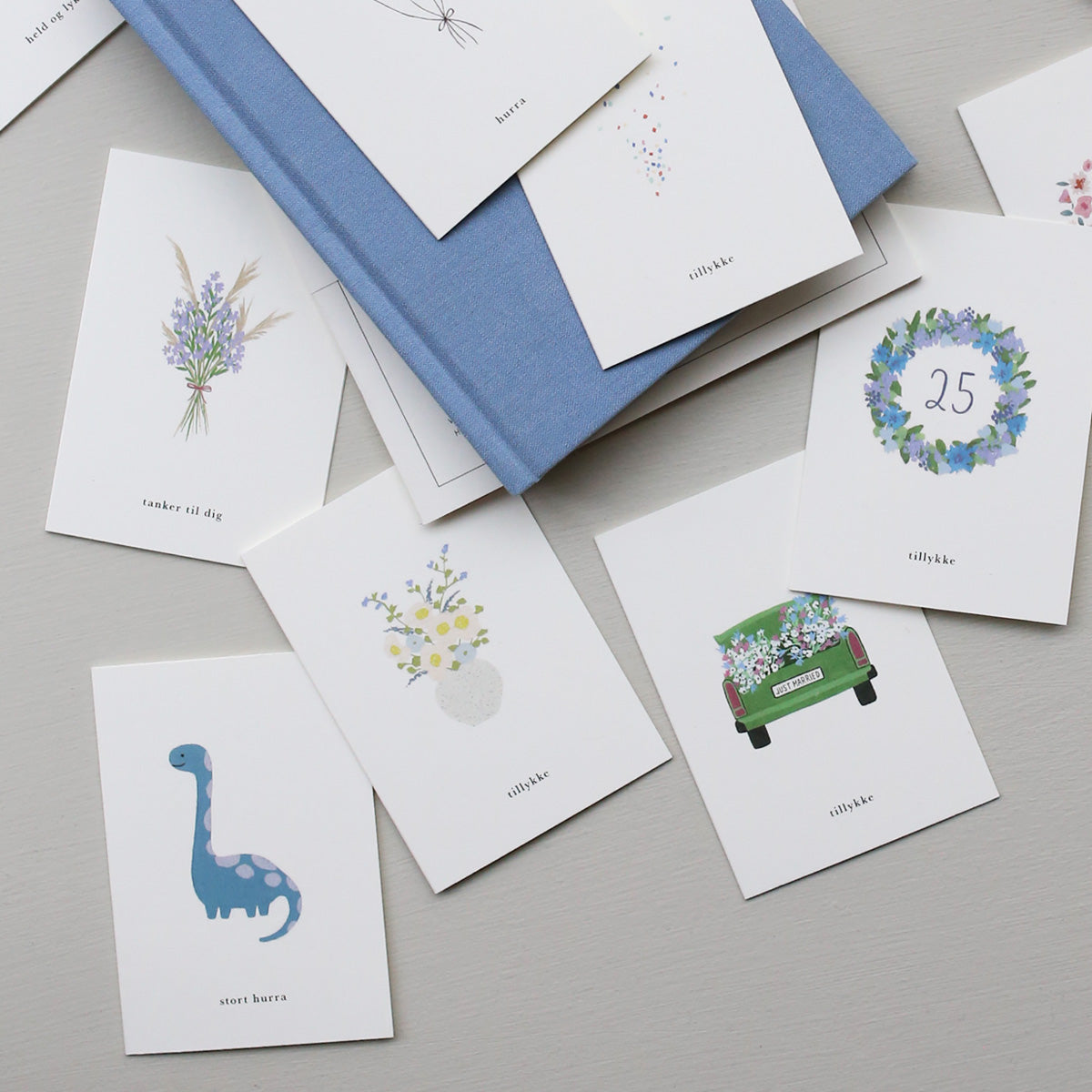 SMALL GREETING CARD // FORGLEMMIGEJ (DANISH)