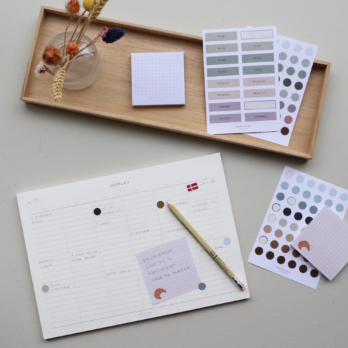 UGEPLAN BLOK // A4 (DANISH)