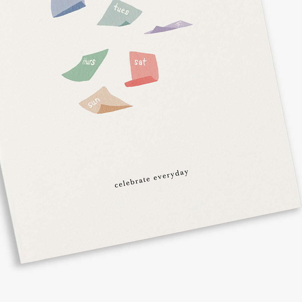 GREETING CARD // WEEKDAYS