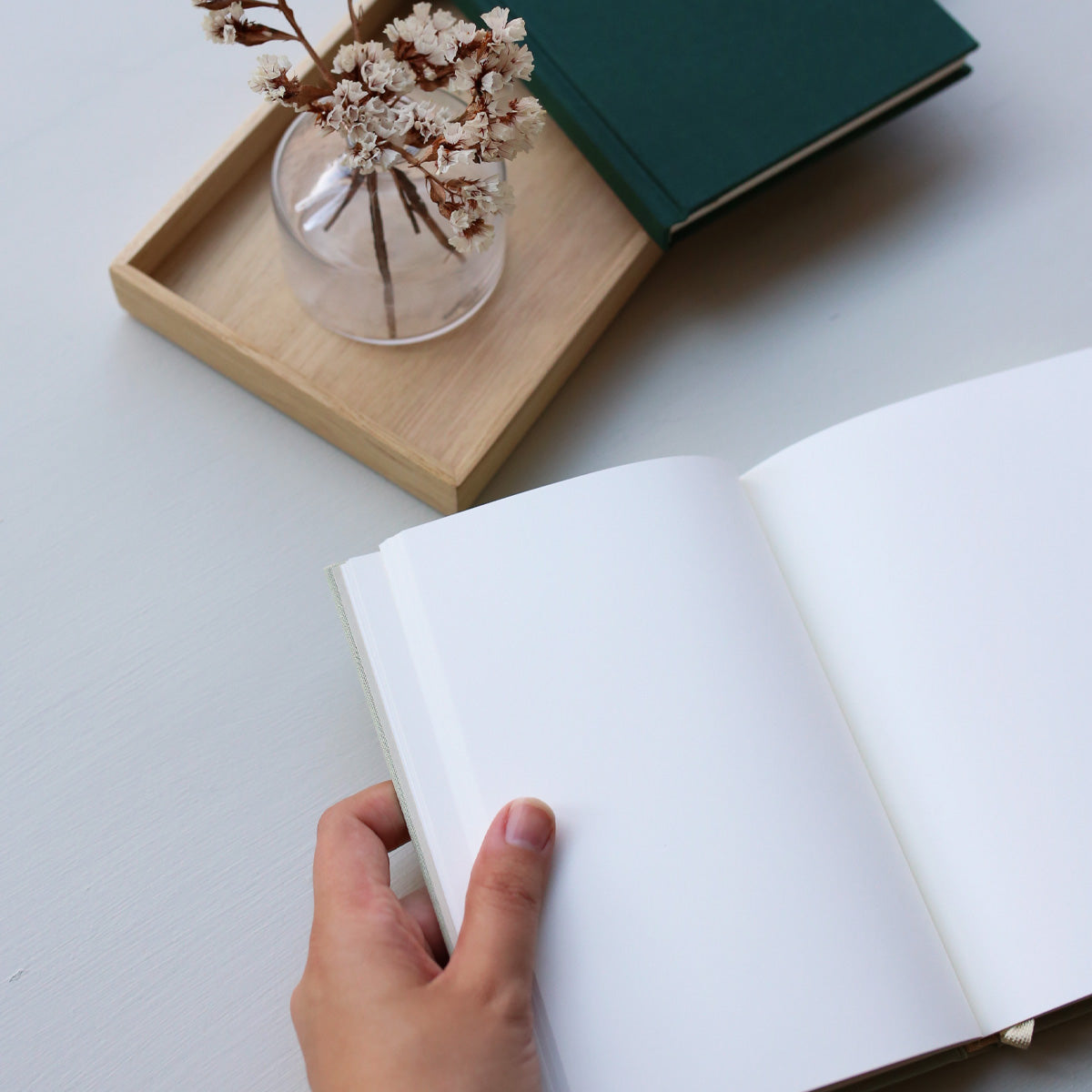 NOTES HARDCOVER NOTEBOOK // SAGE GREEN