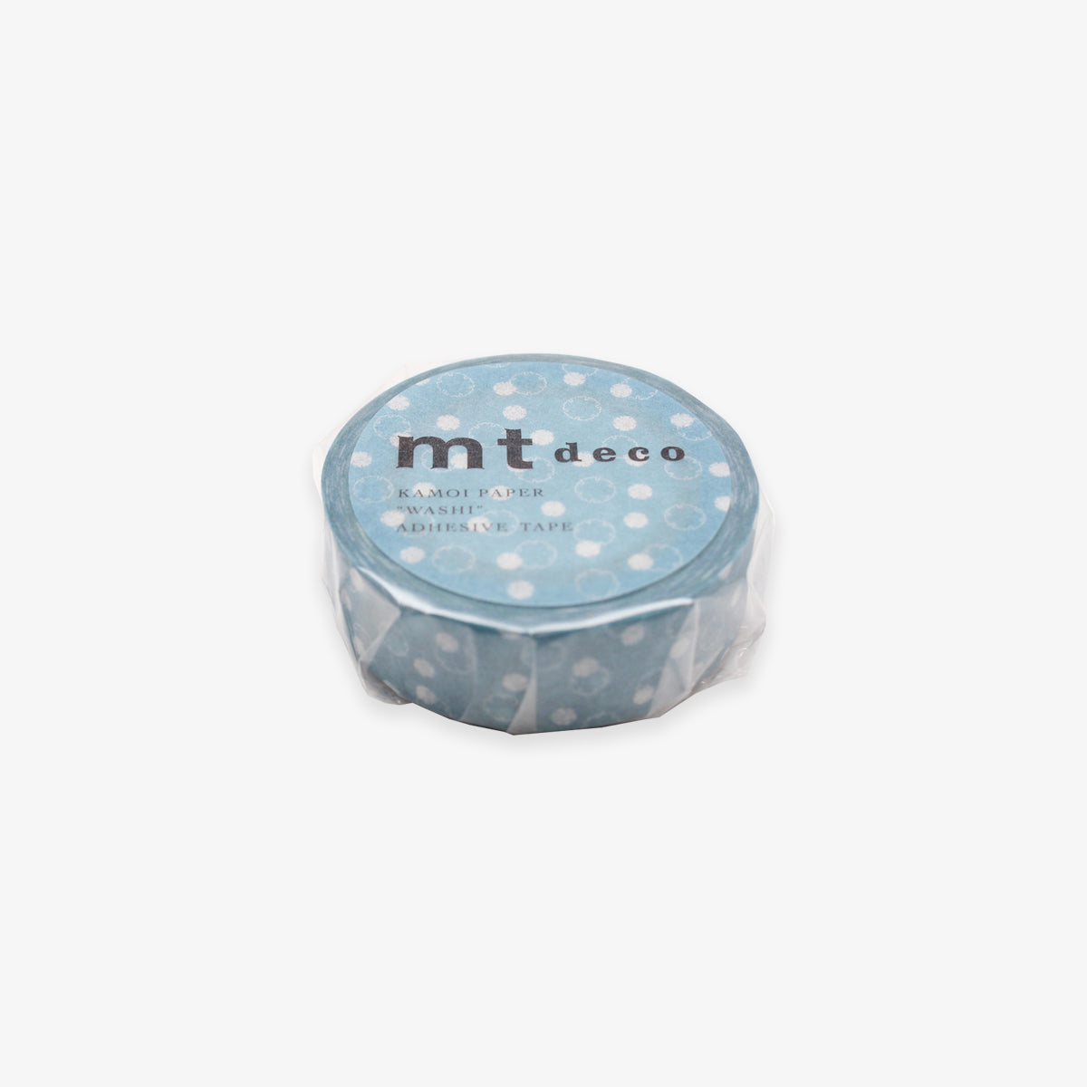 MT MASKING TAPE // PATTERN ROUND LEAVES LIGHT BLUE