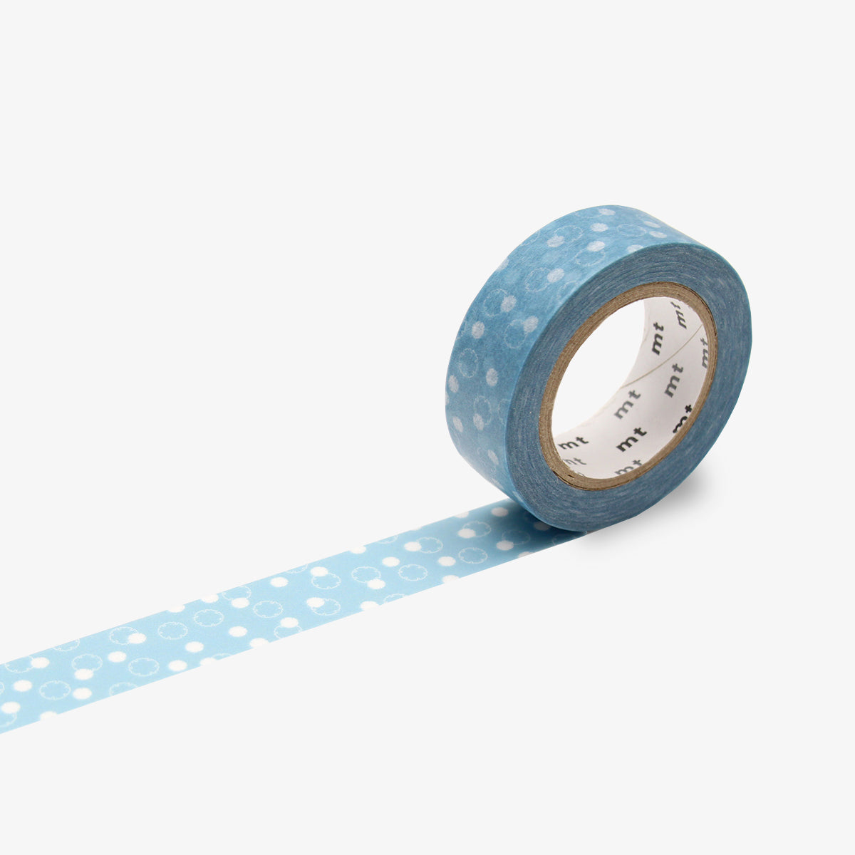MT MASKING TAPE // PATTERN ROUND LEAVES LIGHT BLUE