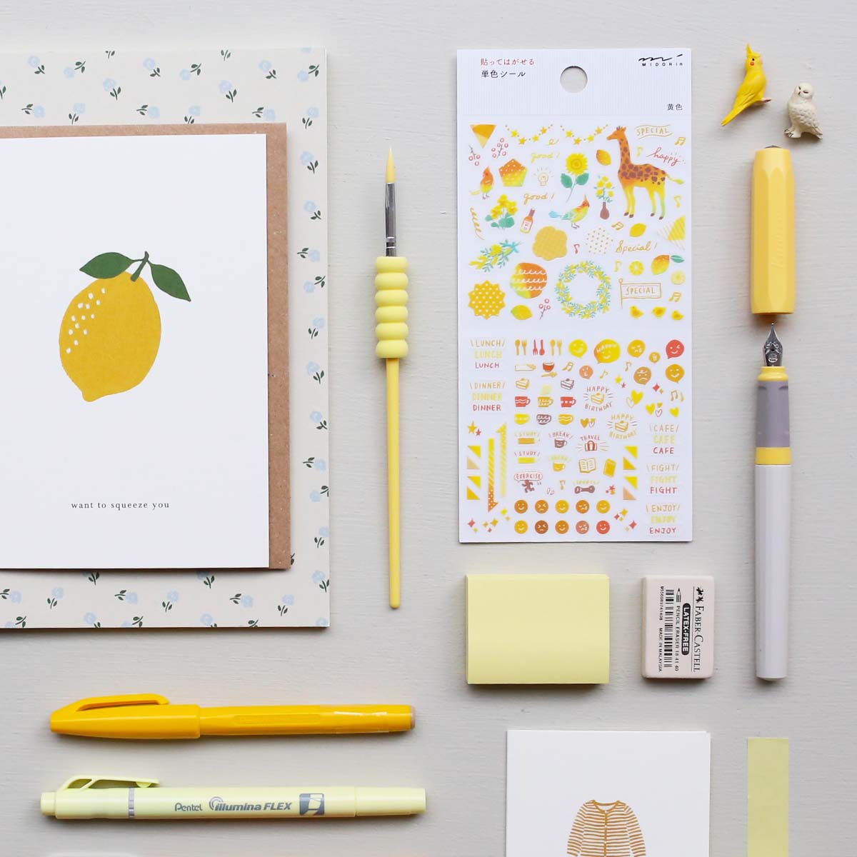 DIARY STICKERS // COLOR YELLOW